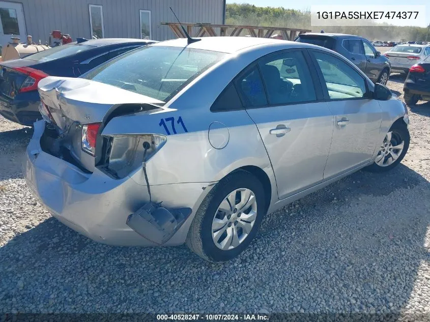 2014 Chevrolet Cruze Ls VIN: 1G1PA5SHXE7474377 Lot: 40528247