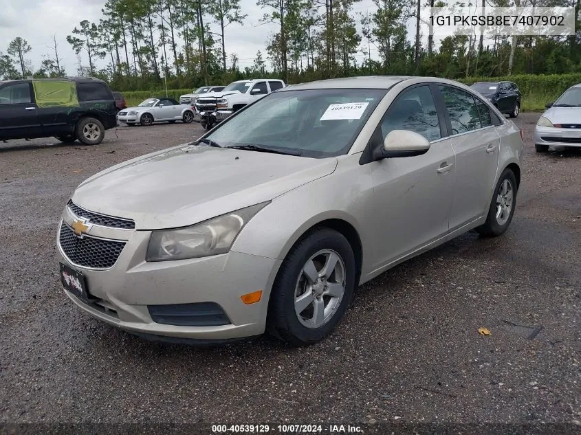 2014 Chevrolet Cruze Lt VIN: 1G1PK5SB8E7407902 Lot: 40539129