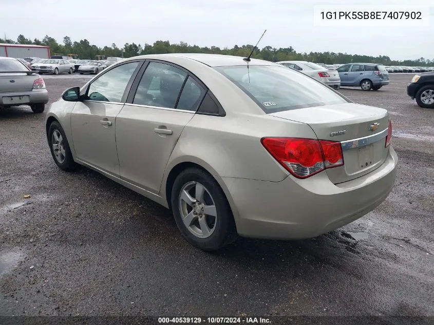 2014 Chevrolet Cruze Lt VIN: 1G1PK5SB8E7407902 Lot: 40539129