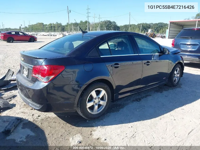 2014 Chevrolet Cruze Lt VIN: 1G1PC5SB4E7216426 Lot: 40545972