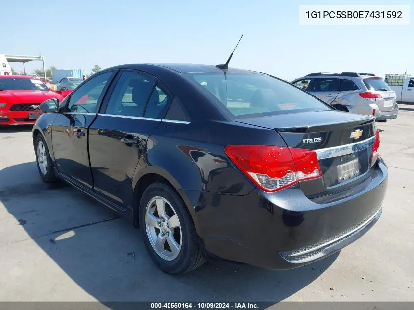 2014 Chevrolet Cruze 1Lt Auto VIN: 1G1PC5SB0E7431592 Lot: 40550164