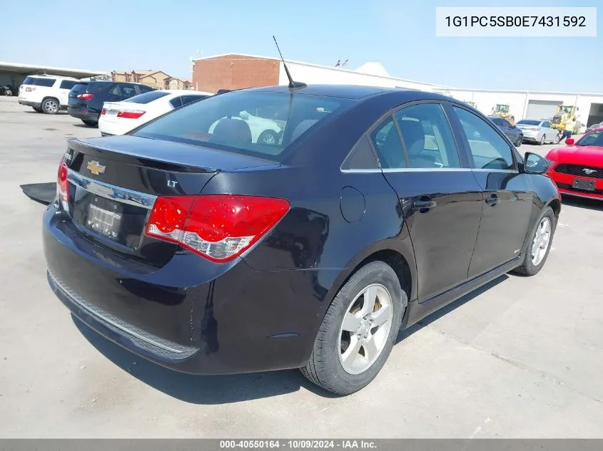 2014 Chevrolet Cruze 1Lt Auto VIN: 1G1PC5SB0E7431592 Lot: 40550164