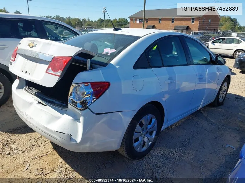 2014 Chevrolet Cruze Ls Auto VIN: 1G1PA5SH4E7452889 Lot: 40552374