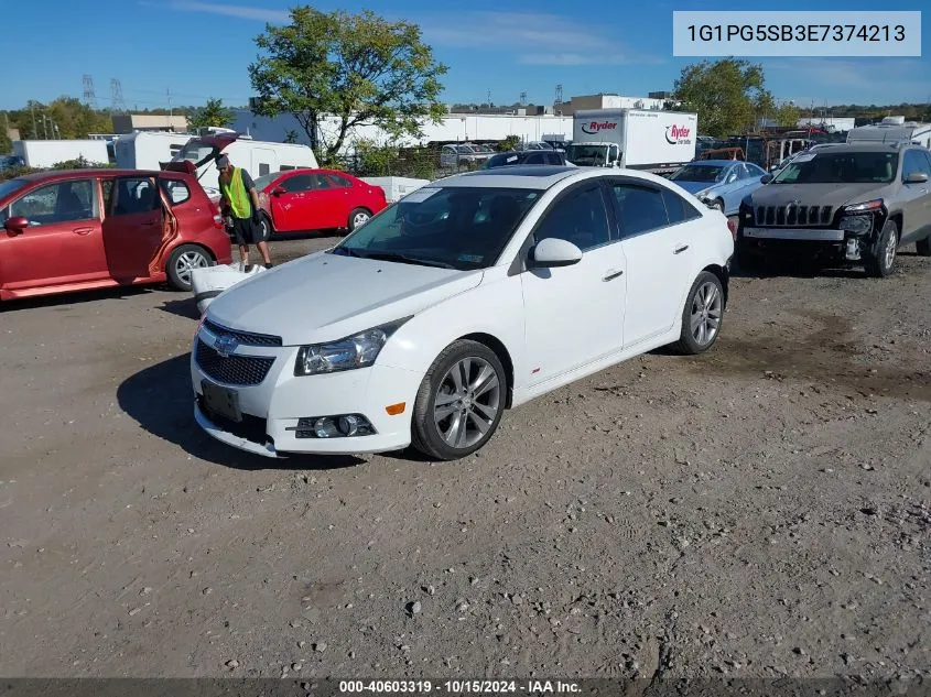 2014 Chevrolet Cruze Ltz VIN: 1G1PG5SB3E7374213 Lot: 40603319