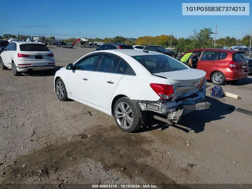 2014 Chevrolet Cruze Ltz VIN: 1G1PG5SB3E7374213 Lot: 40603319