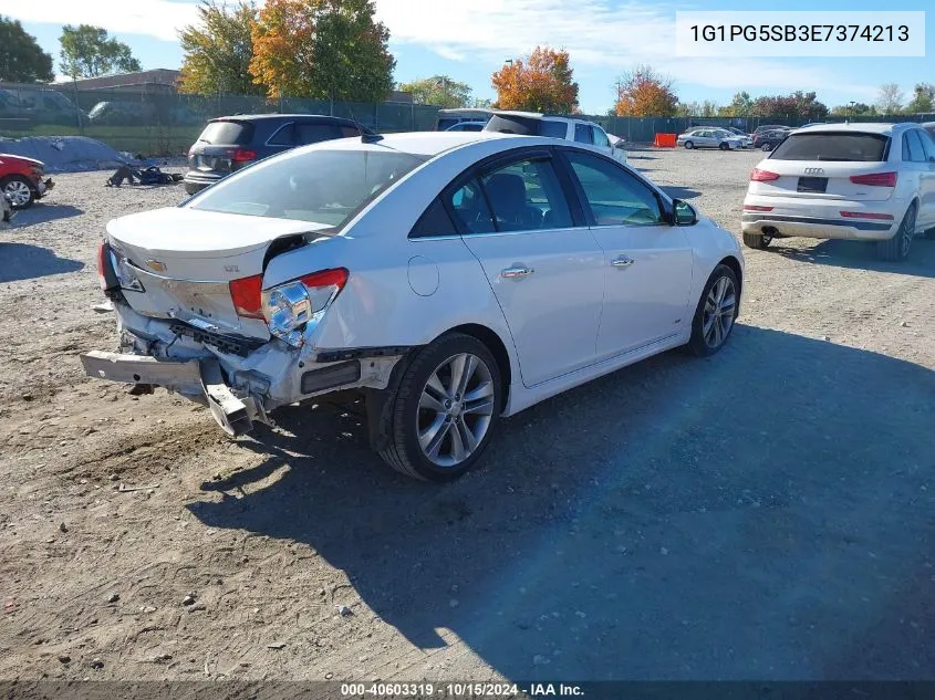 2014 Chevrolet Cruze Ltz VIN: 1G1PG5SB3E7374213 Lot: 40603319