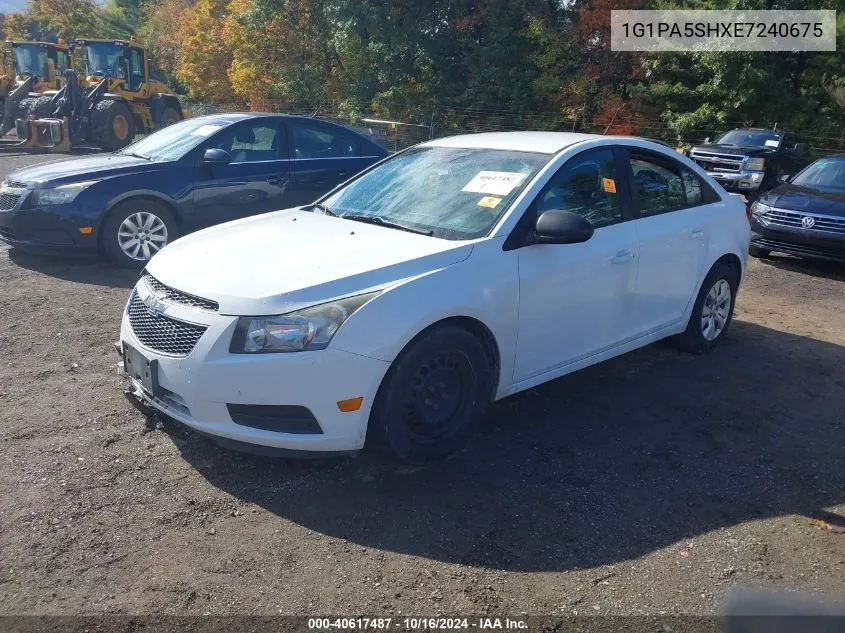 2014 Chevrolet Cruze Ls Auto VIN: 1G1PA5SHXE7240675 Lot: 40617487