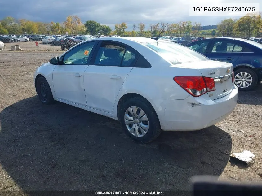 2014 Chevrolet Cruze Ls Auto VIN: 1G1PA5SHXE7240675 Lot: 40617487