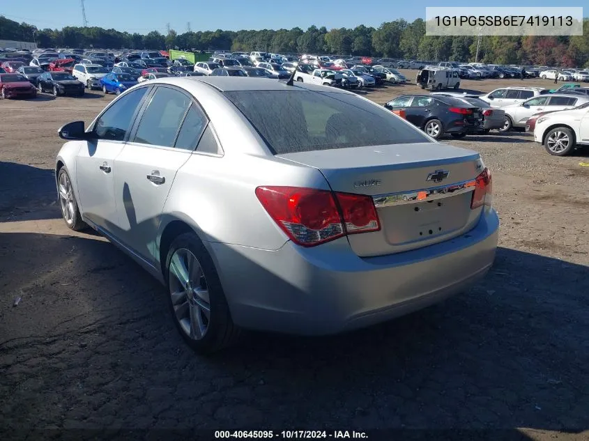 1G1PG5SB6E7419113 2014 Chevrolet Cruze Ltz