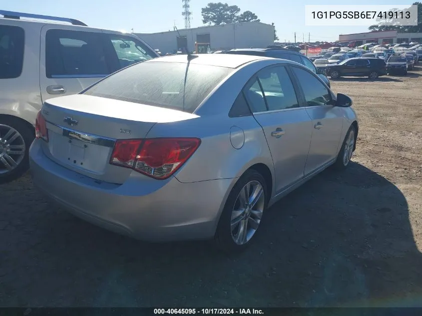 1G1PG5SB6E7419113 2014 Chevrolet Cruze Ltz