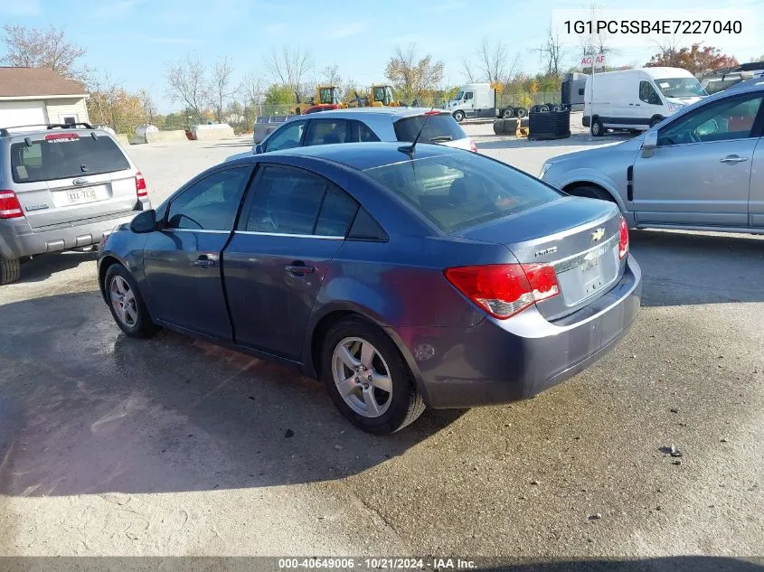 1G1PC5SB4E7227040 2014 Chevrolet Cruze 1Lt Auto