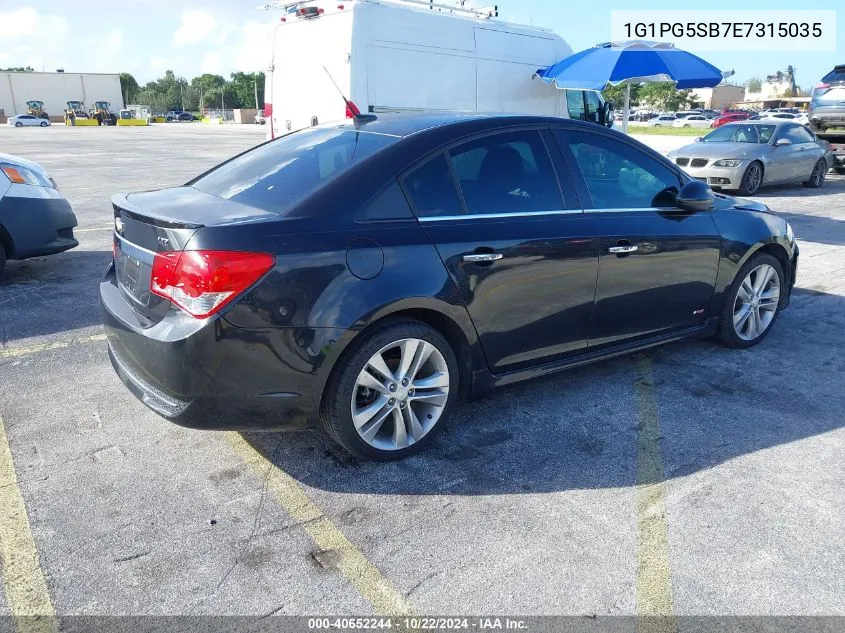 1G1PG5SB7E7315035 2014 Chevrolet Cruze Ltz