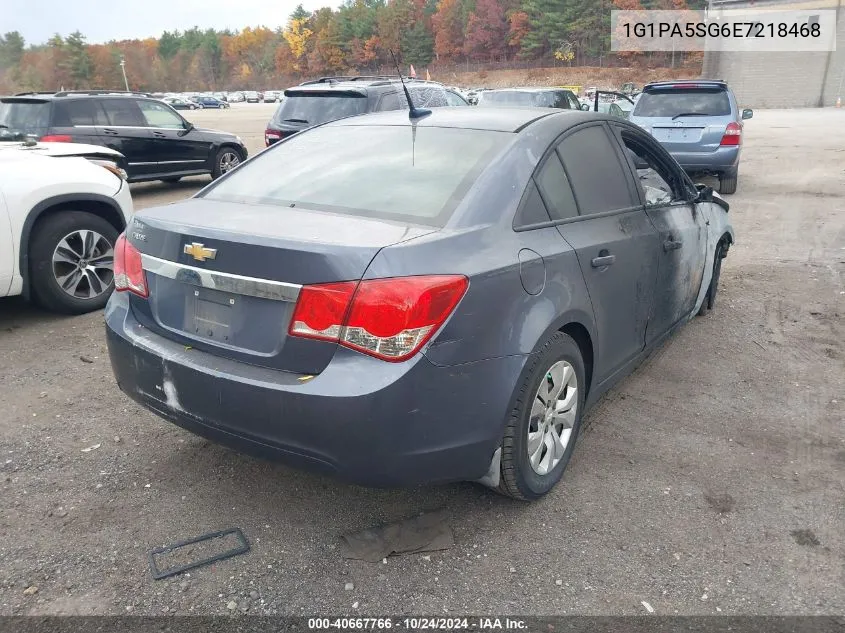 2014 Chevrolet Cruze Ls Auto VIN: 1G1PA5SG6E7218468 Lot: 40667766