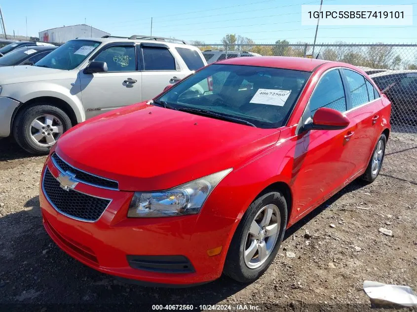 1G1PC5SB5E7419101 2014 Chevrolet Cruze 1Lt Auto