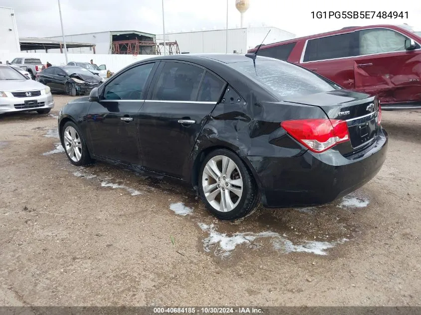 2014 Chevrolet Cruze Ltz VIN: 1G1PG5SB5E7484941 Lot: 40684185