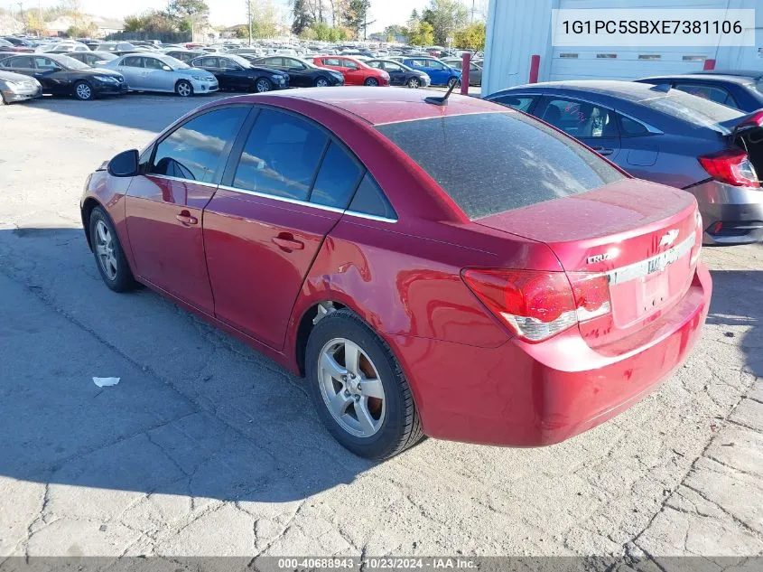 1G1PC5SBXE7381106 2014 Chevrolet Cruze 1Lt Auto