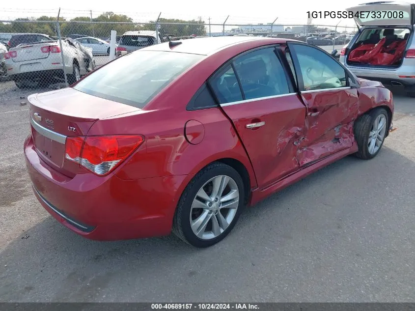 1G1PG5SB4E7337008 2014 Chevrolet Cruze Ltz