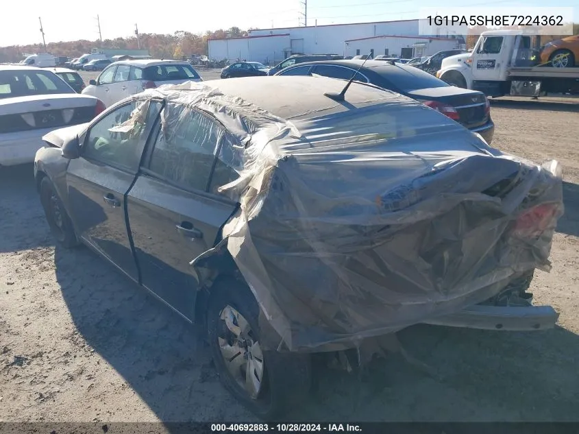 2014 Chevrolet Cruze Ls Auto VIN: 1G1PA5SH8E7224362 Lot: 40692883