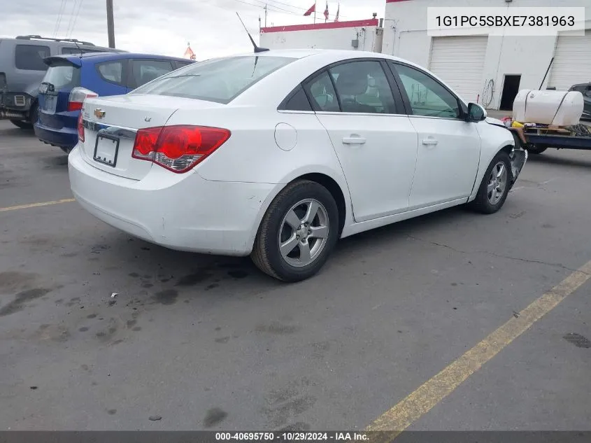 2014 Chevrolet Cruze 1Lt Auto VIN: 1G1PC5SBXE7381963 Lot: 40695750