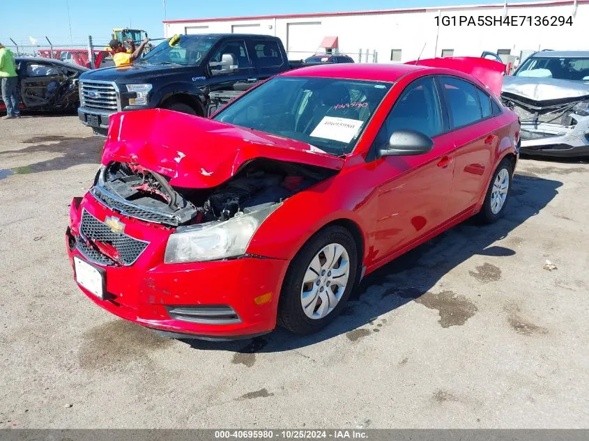 2014 Chevrolet Cruze Ls Auto VIN: 1G1PA5SH4E7136294 Lot: 40695980