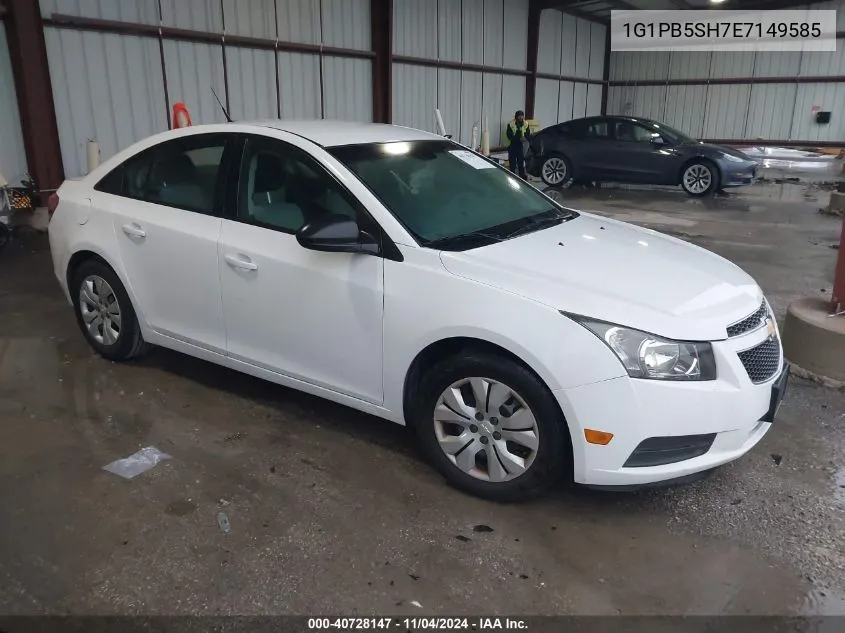 2014 Chevrolet Cruze Ls VIN: 1G1PB5SH7E7149585 Lot: 40728147