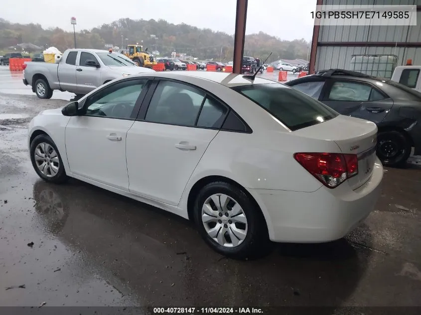 2014 Chevrolet Cruze Ls VIN: 1G1PB5SH7E7149585 Lot: 40728147