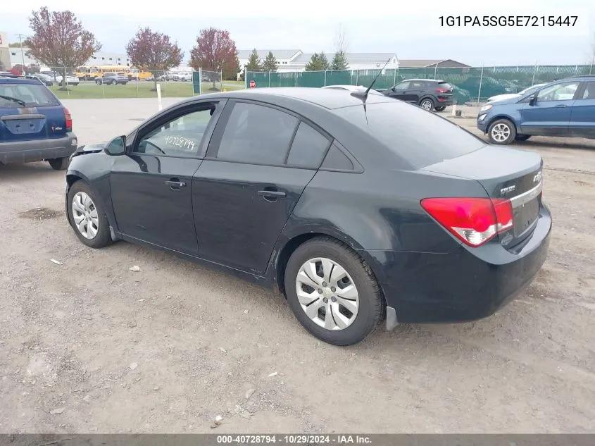 2014 Chevrolet Cruze Ls Auto VIN: 1G1PA5SG5E7215447 Lot: 40728794