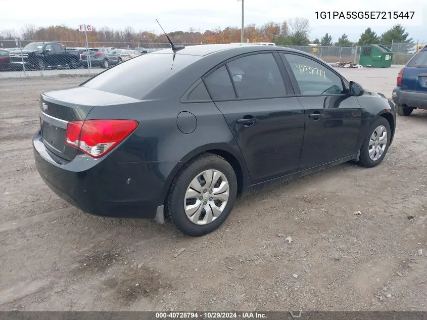 2014 Chevrolet Cruze Ls Auto VIN: 1G1PA5SG5E7215447 Lot: 40728794