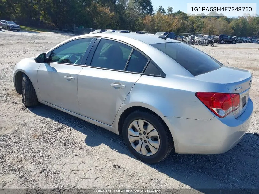 2014 Chevrolet Cruze Ls Auto VIN: 1G1PA5SH4E7348760 Lot: 40735148