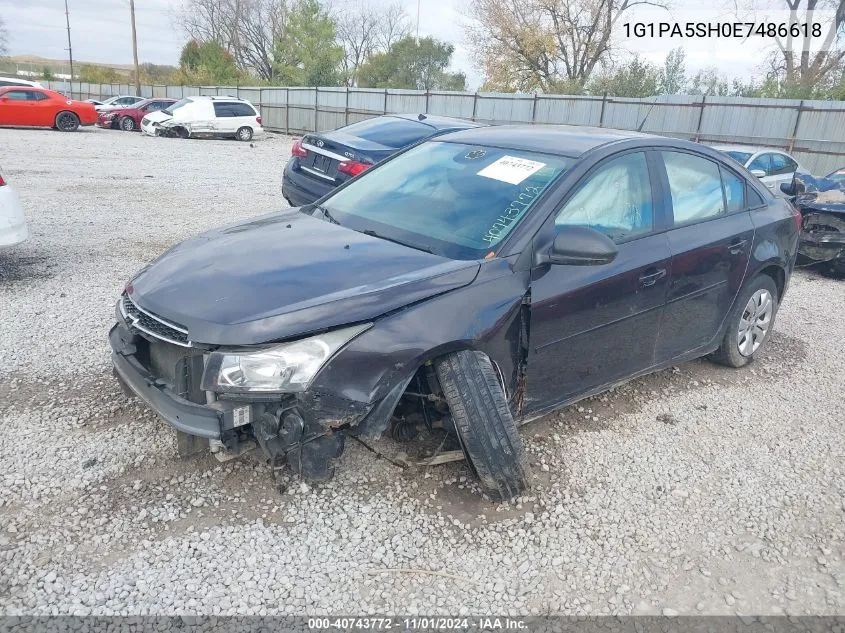 2014 Chevrolet Cruze Ls Auto VIN: 1G1PA5SH0E7486618 Lot: 40743772