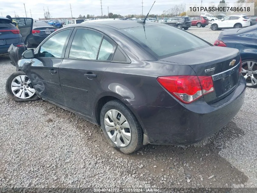 2014 Chevrolet Cruze Ls Auto VIN: 1G1PA5SH0E7486618 Lot: 40743772