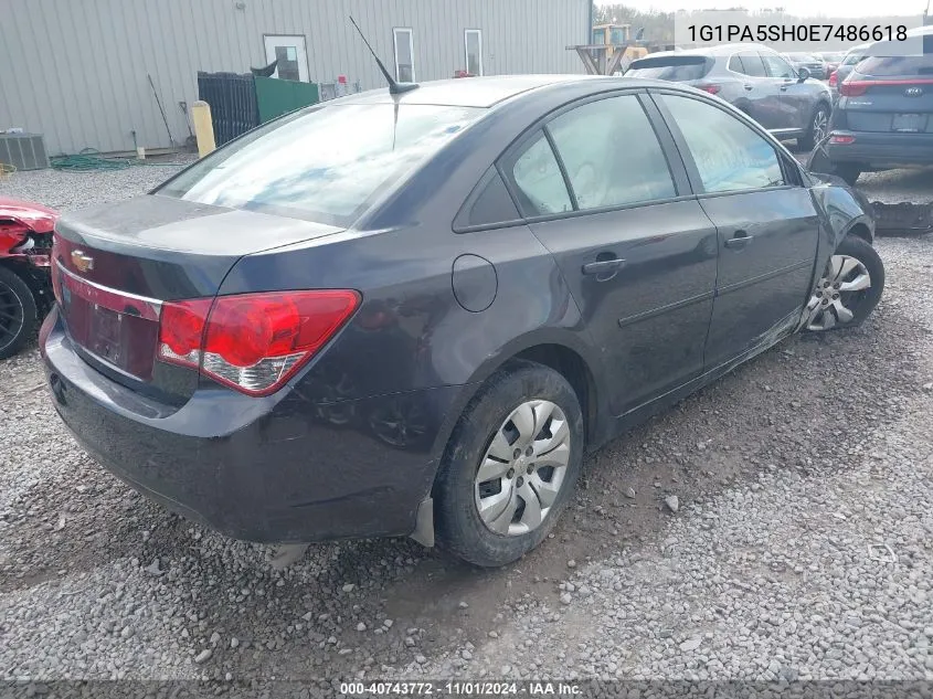 2014 Chevrolet Cruze Ls Auto VIN: 1G1PA5SH0E7486618 Lot: 40743772