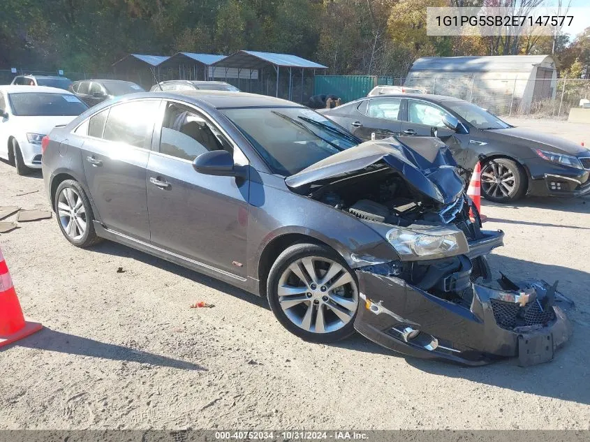 2014 Chevrolet Cruze Ltz VIN: 1G1PG5SB2E7147577 Lot: 40752034