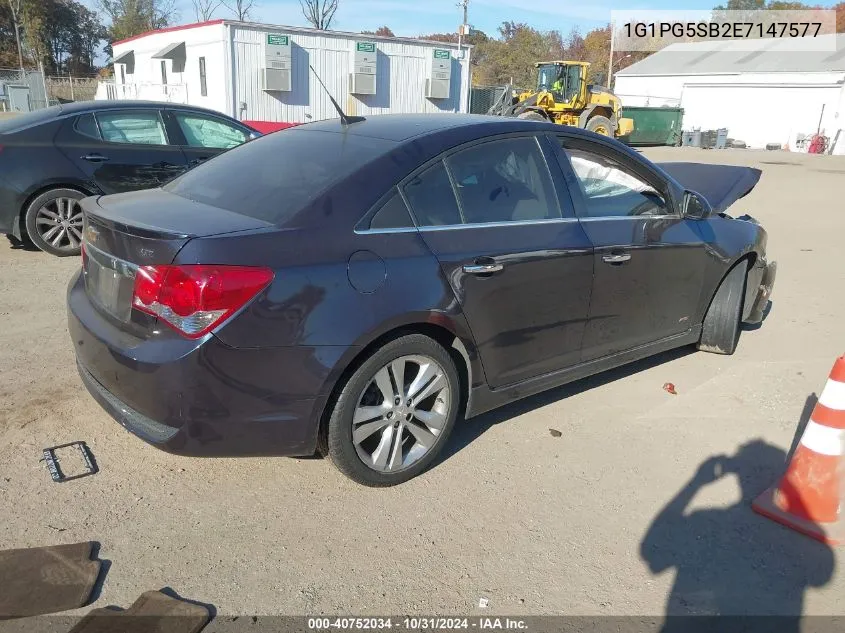 2014 Chevrolet Cruze Ltz VIN: 1G1PG5SB2E7147577 Lot: 40752034