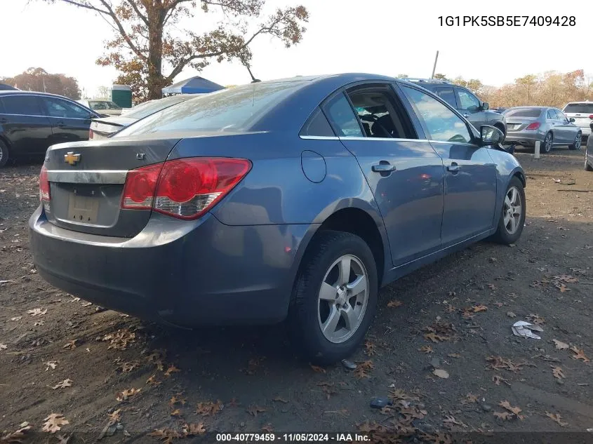 2014 Chevrolet Cruze Lt VIN: 1G1PK5SB5E7409428 Lot: 40779459