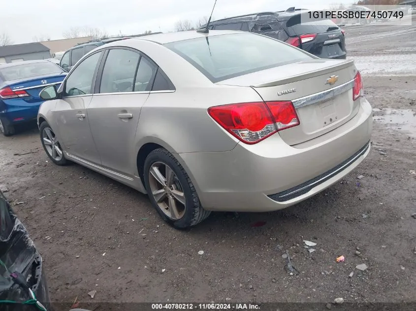 2014 Chevrolet Cruze 2Lt Auto VIN: 1G1PE5SB0E7450749 Lot: 40780212