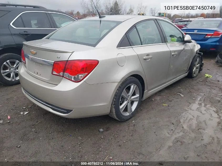 2014 Chevrolet Cruze 2Lt Auto VIN: 1G1PE5SB0E7450749 Lot: 40780212