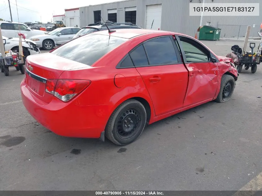 2014 Chevrolet Cruze Ls Auto VIN: 1G1PA5SG1E7183127 Lot: 40790905