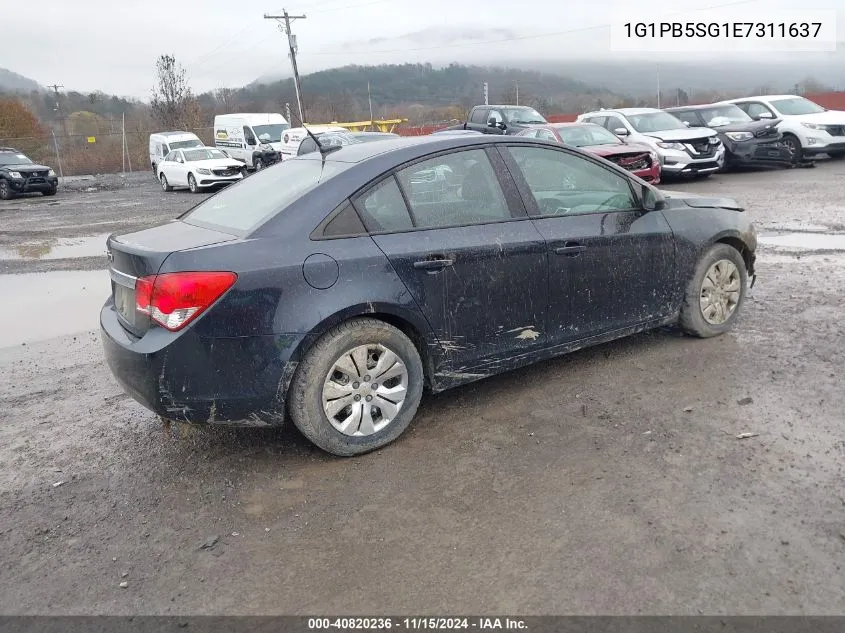 2014 Chevrolet Cruze Ls VIN: 1G1PB5SG1E7311637 Lot: 40820236