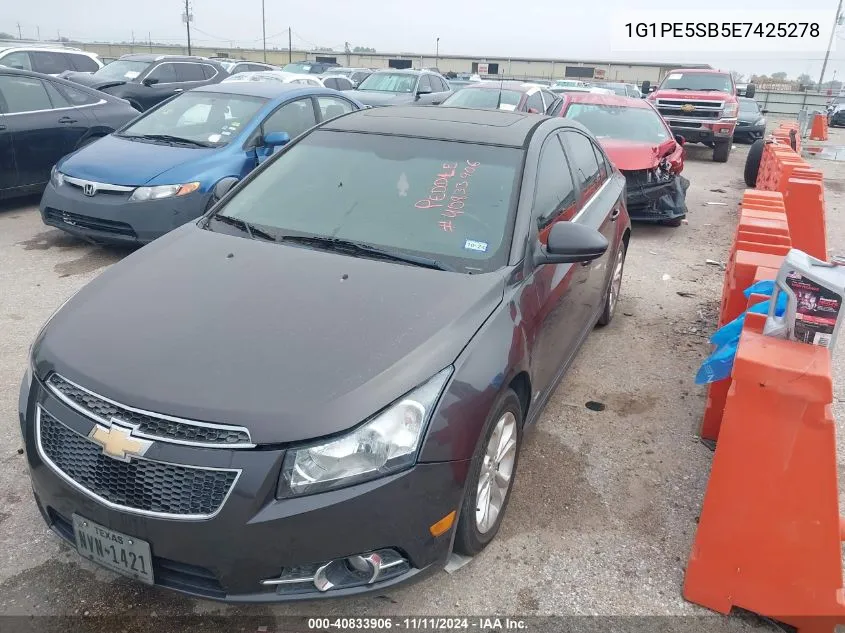 2014 Chevrolet Cruze 2Lt Auto VIN: 1G1PE5SB5E7425278 Lot: 40833906