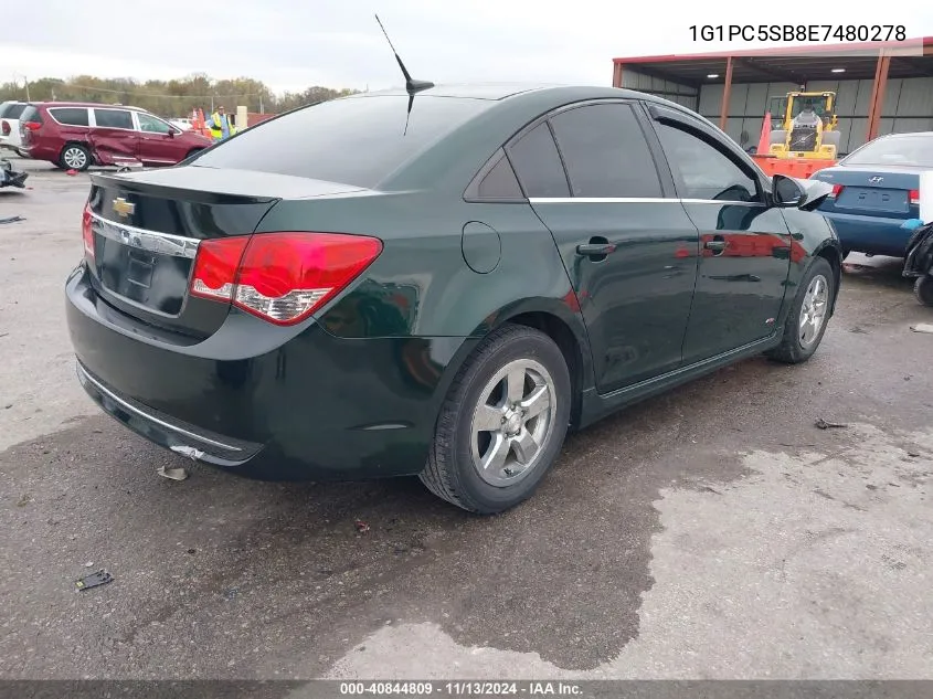 1G1PC5SB8E7480278 2014 Chevrolet Cruze 1Lt Auto