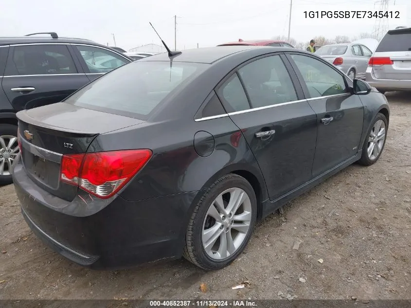 2014 Chevrolet Cruze Ltz VIN: 1G1PG5SB7E7345412 Lot: 40852387