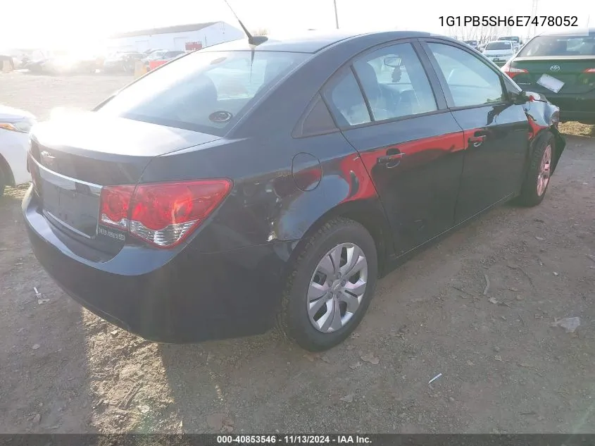 1G1PB5SH6E7478052 2014 Chevrolet Cruze Ls Manual