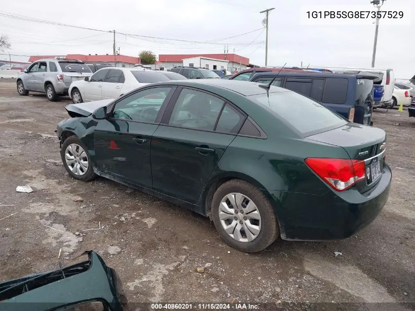 2014 Chevrolet Cruze Ls Manual VIN: 1G1PB5SG8E7357529 Lot: 40860201