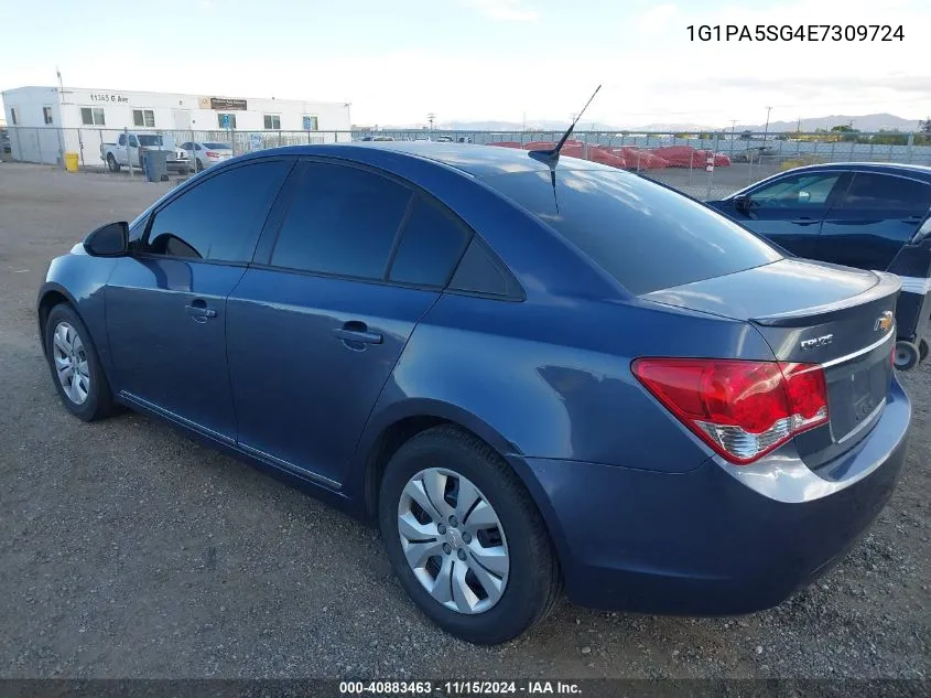 2014 Chevrolet Cruze Ls Auto VIN: 1G1PA5SG4E7309724 Lot: 40883463