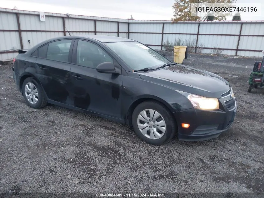 2014 Chevrolet Cruze Ls Auto VIN: 1G1PA5SGXE7446196 Lot: 40884689