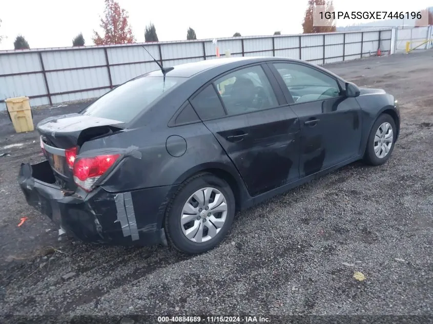 2014 Chevrolet Cruze Ls Auto VIN: 1G1PA5SGXE7446196 Lot: 40884689