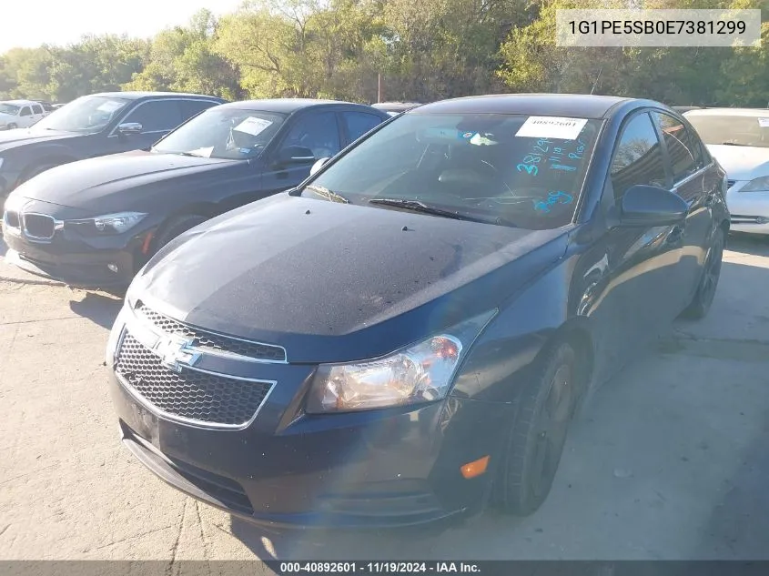 2014 Chevrolet Cruze 2Lt Auto VIN: 1G1PE5SB0E7381299 Lot: 40892601