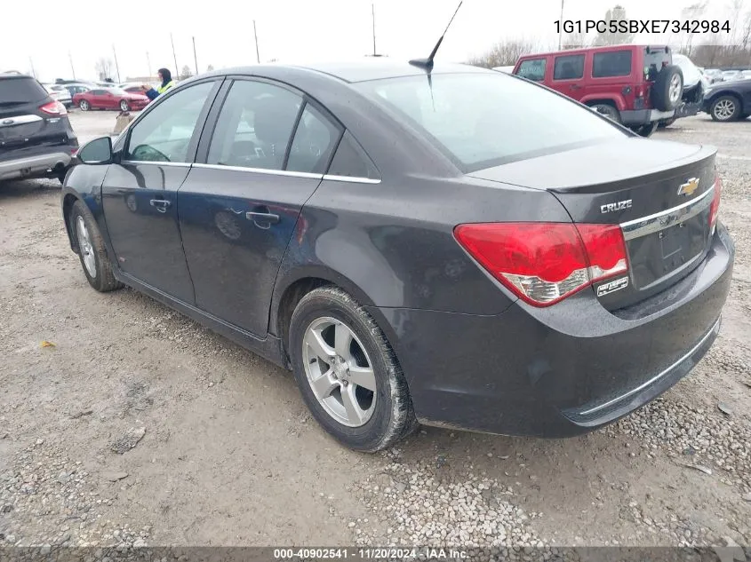 2014 Chevrolet Cruze 1Lt Auto VIN: 1G1PC5SBXE7342984 Lot: 40902541