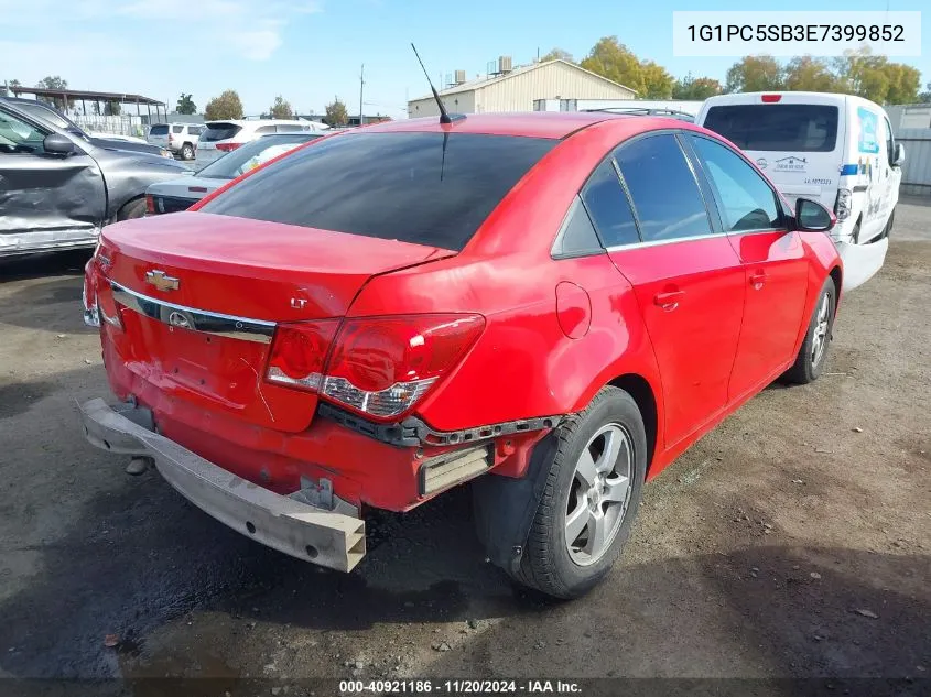 2014 Chevrolet Cruze 1Lt Auto VIN: 1G1PC5SB3E7399852 Lot: 40921186